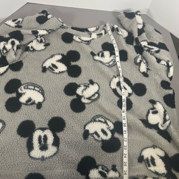 Mickey Mouse Disney Women 3xlarge gray Sherpa Pullover Sweater Fleece Loungewear - Picture 6 of 8